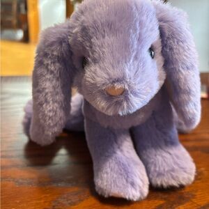 Plush Lavender Bunny Stuffed Animal - Soft Cuddly Plush